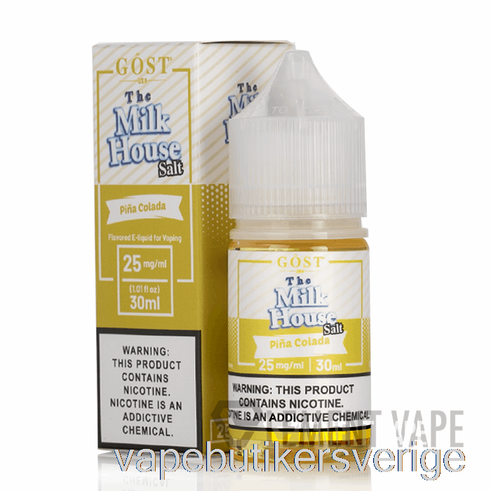 Vape Sverige Pina Colada Salter - Mjölkhuset - Gost Vapor - 30ml 25mg